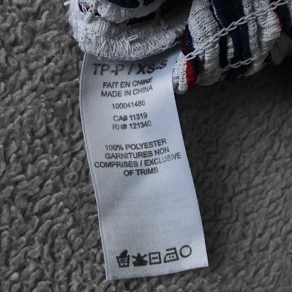 DYNAMITE Stretchy Shoulderless Striped White Crop Top - Picture 6 of 6